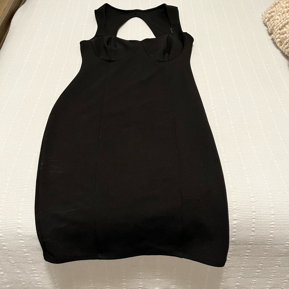 Boohoo black dress